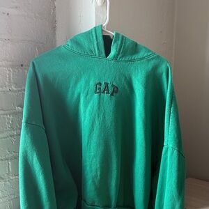 GAP Vibrant Green Pullover Hoodie